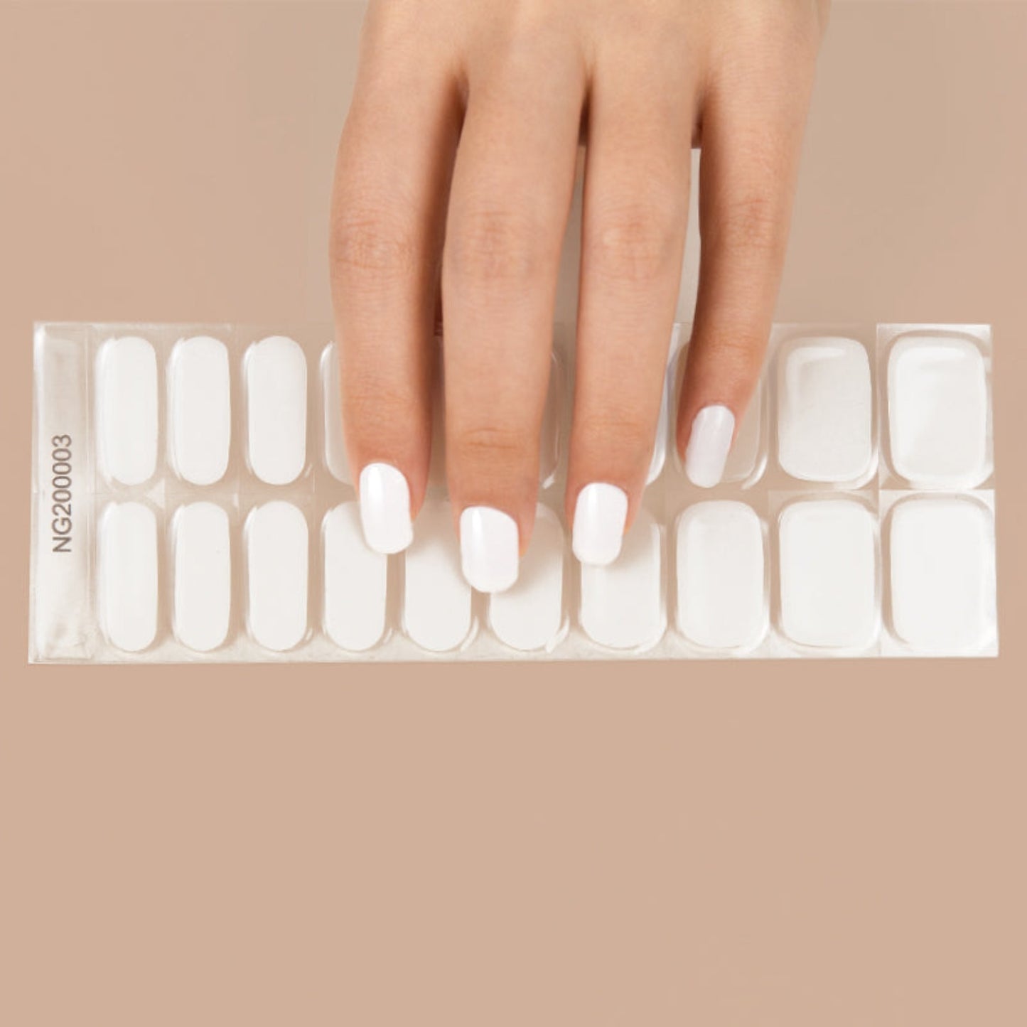 Semi-Cured Gel Nail Wraps NG200003/ White
