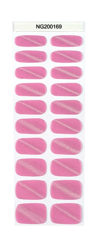 Semi-Cured Gel Nail Wraps NG200169/ Pink Design
