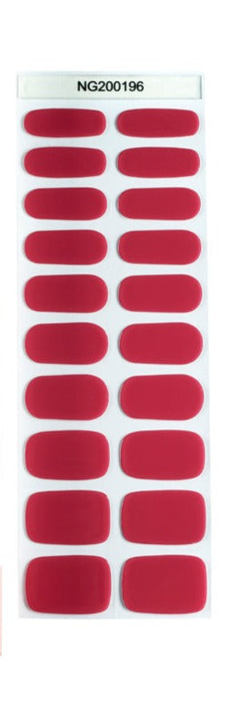 Semi-Cured Gel Nail Wraps NG200196/ Reddish