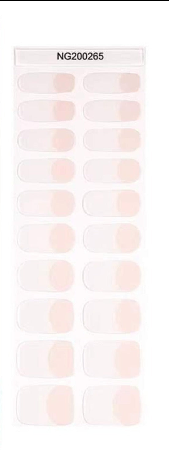 Semi-Cured Gel Nail Wraps NG200265/ French