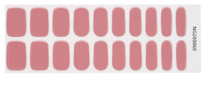Semi-Cured Gel Nail Wraps NG200060/ Pale Pink