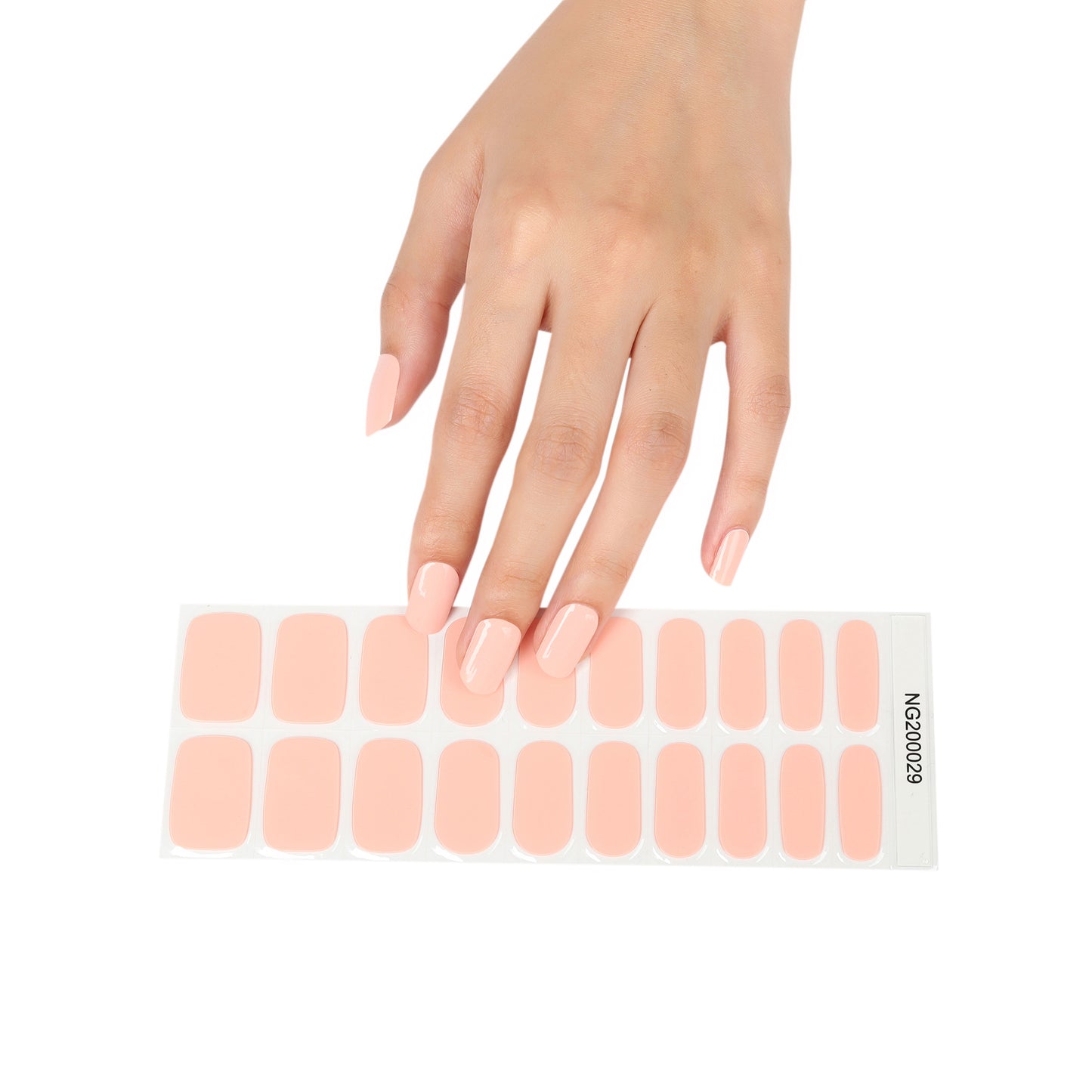 Semi-Cured Gel Nail Wraps NG200029/ Nude Rose
