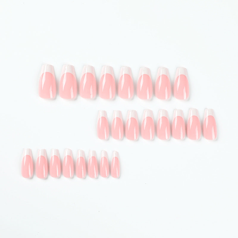 Acrylic Press-On Nails JP2150/ French Square Round