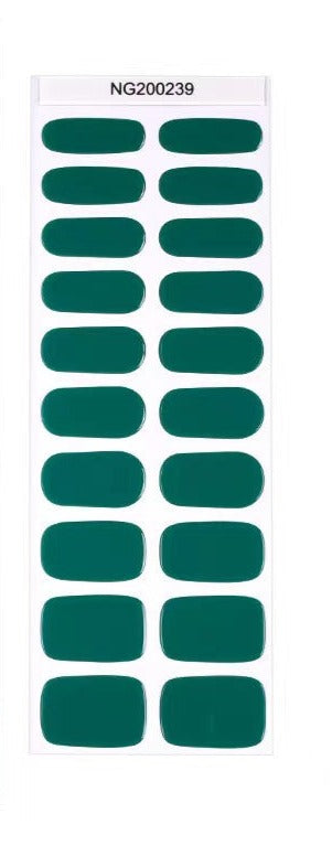Semi-Cured Gel Nail Wraps NG200239/ Turquoise