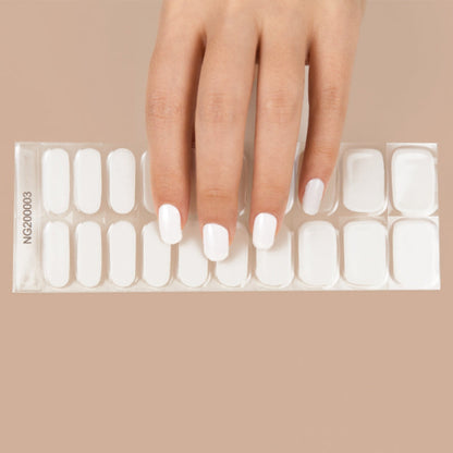 Semi-Cured Gel Nail Wraps NG200003/ White