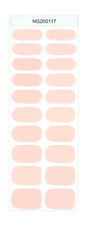 Semi-Cured Gel Nail Wraps NG200117/ Nude Light Pink