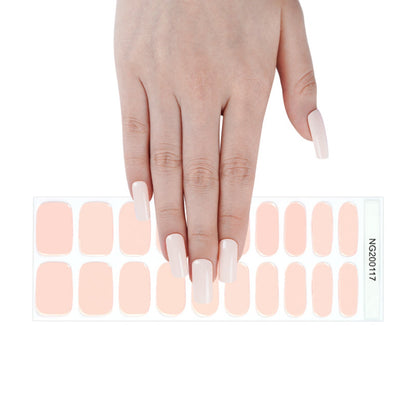 Semi-Cured Gel Nail Wraps NG200117/ Nude Light Pink