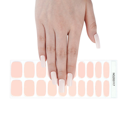 Semi-Cured Gel Nail Wraps NG200117/ Nude Light Pink