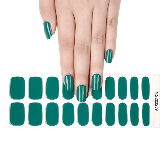 Semi-Cured Gel Nail Wraps NG200239/ Turquoise
