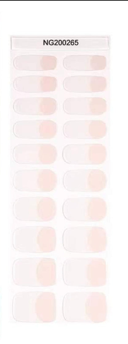 Semi-Cured Gel Nail Wraps NG200265/ French