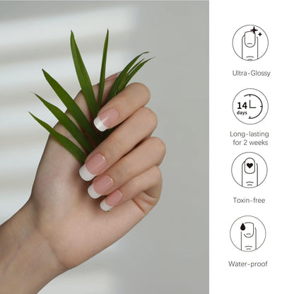 Semi-Cured Gel Nail Wraps NG200265/ French