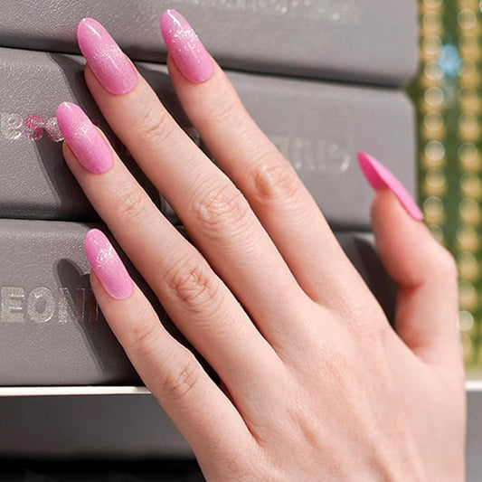 Semi-Cured Gel Nail Wraps NG200169/ Pink Design