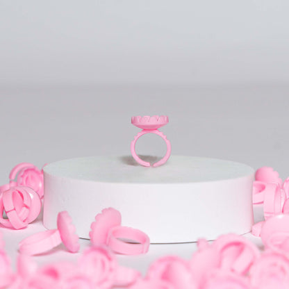 Pink Glue Rings (25 pieces)