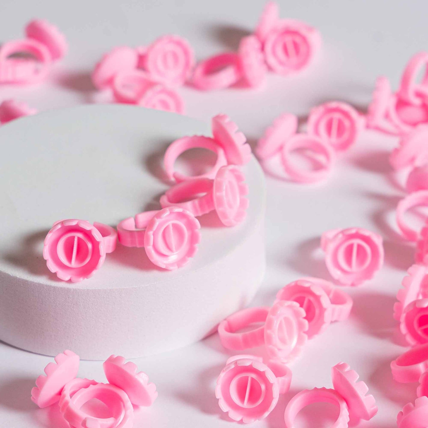 Pink Glue Rings (25 pieces)