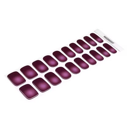 Semi-Cured Gel Nail Wraps NG200337 Dim Purple 20 pieces