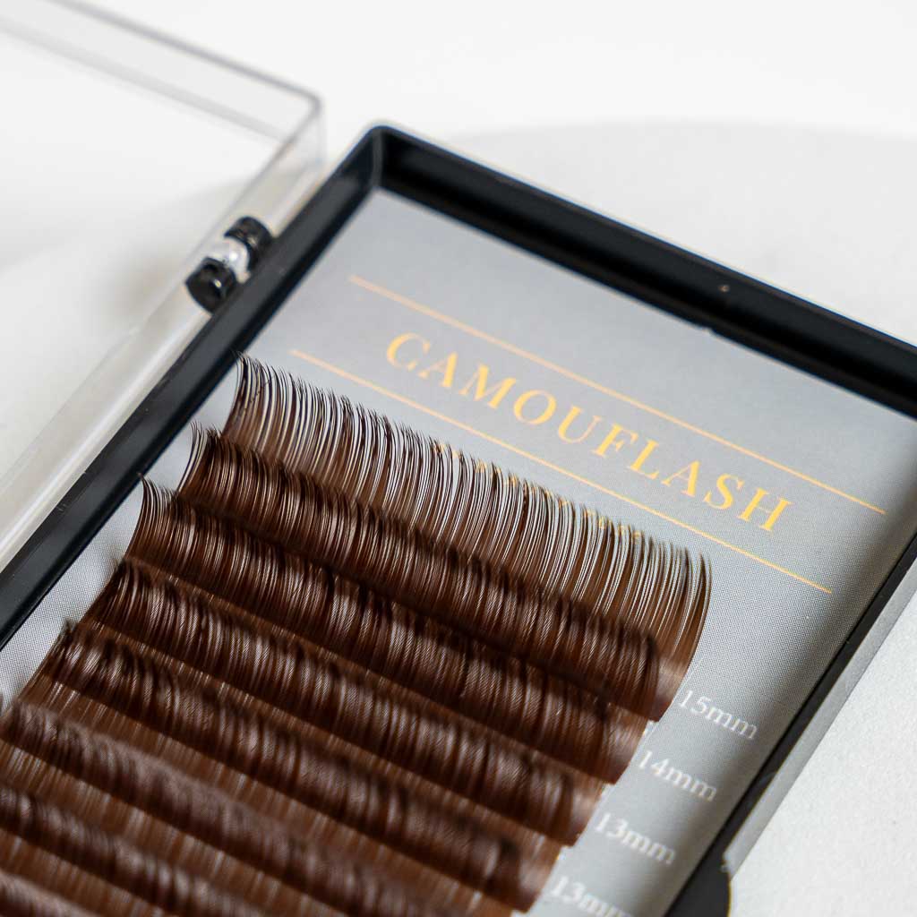 CamoufLash Classic Mix Eyelash Extensions (Light Brown color)