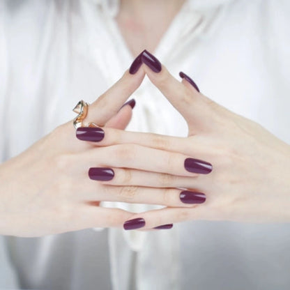Semi-Cured Gel Nail Wraps NG200065/ Aubergine