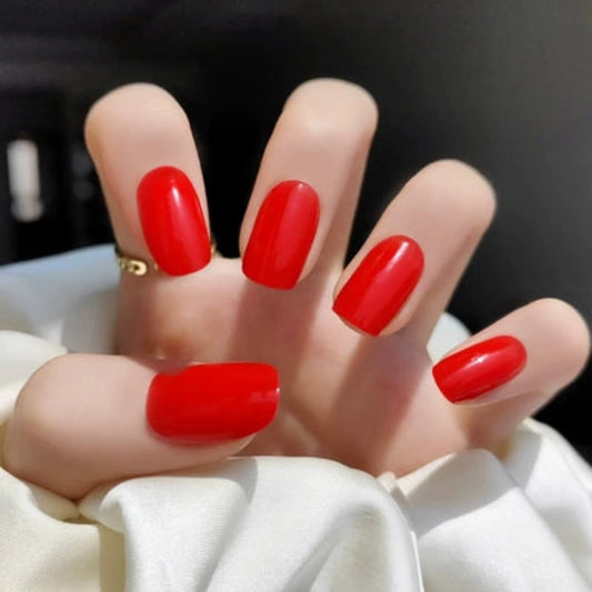 Semi-Cured Gel Nail Wraps NG200002/ Classic Red