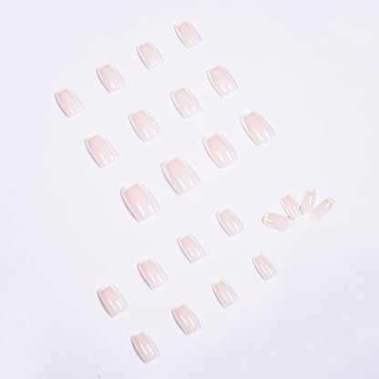 Acrylic Press-On Nails JP1069/ French Square