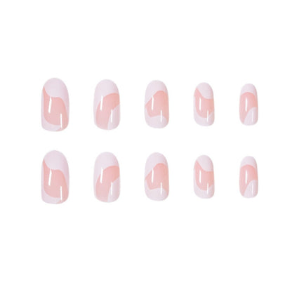 Acrylic Press-On Nails JP1221/ French Design