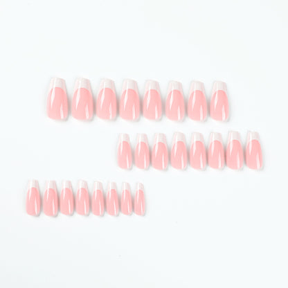 Acrylic Press-On Nails JP2150/ French Square Round